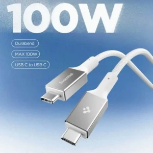 Kabel Spigen EB10010CC Essential USB-C Cable 100W 100cm White