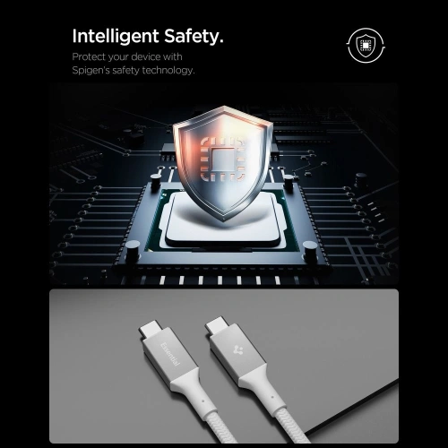 Kabel Spigen EB10010CC Essential USB-C Cable 100W 100cm White