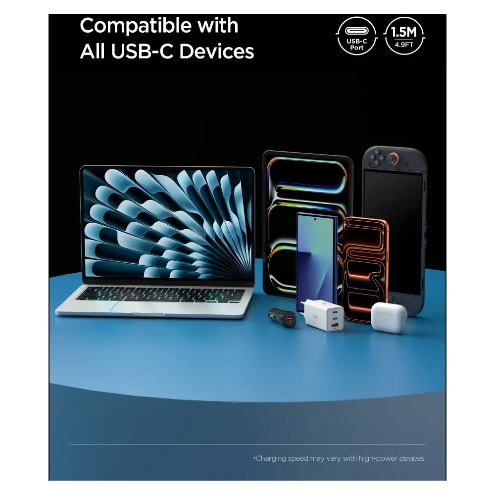 Kabel Spigen EB10010CC Essential USB-C Cable 100W 100cm White