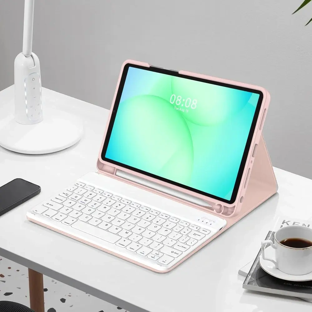 Etui Tech-Protect SmartCase Pen + Keyboard do Samsung Galaxy Tab A9+ / A11+ Plus 11.0 X210 / X215 / X216 / X230 / X235 / X236 Pink