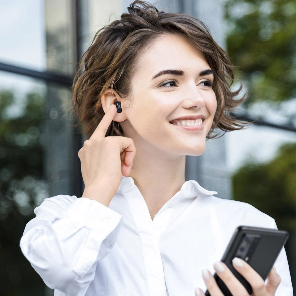 Bezprzewodowe słuchawki Baseus Encok WM01, Bluetooth 5.0 (czarne)