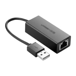 Adapter Ethernet UGREEN CR110 USB-C / RJ45 100Mbs (czarny)