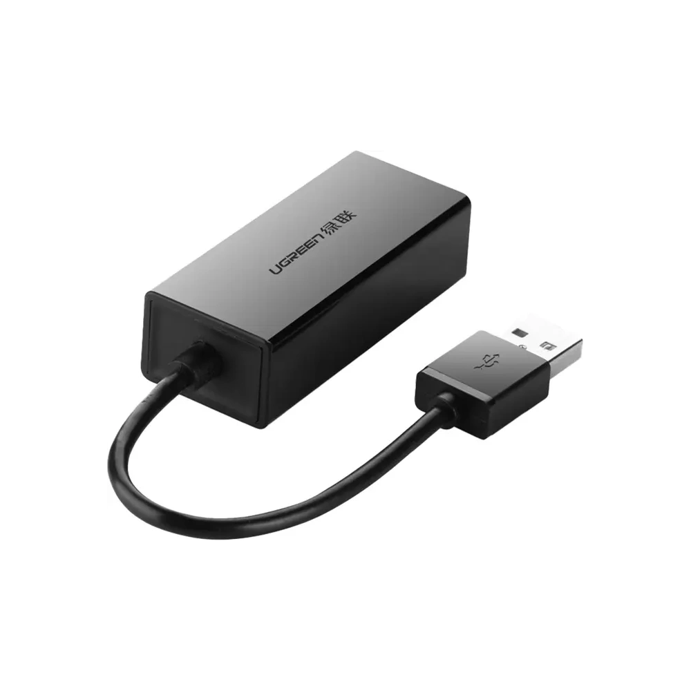 Adapter Ethernet UGREEN CR110 USB-C / RJ45 100Mbs (czarny)