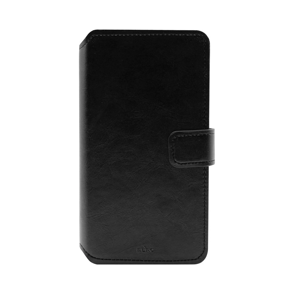 PURO Universal Wallet - Uniwersalne etui obrotowe 360° z kieszeniami na karty, rozmiar XL (czarny)