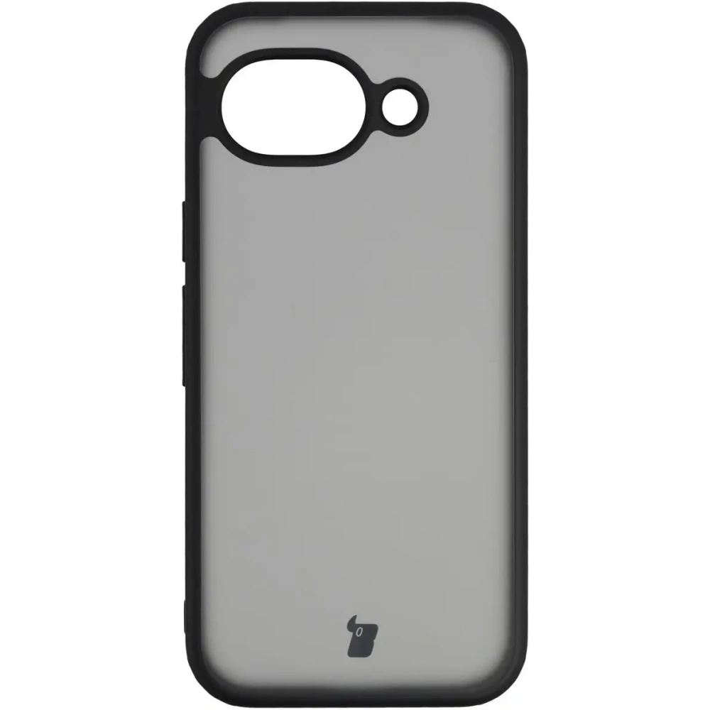 Etui Bizon Case Angelo do Google Pixel 10a przydymione z czarną ramką