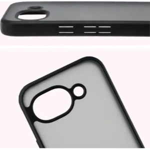 Etui Bizon Case Angelo do Google Pixel 10a przydymione z czarną ramką