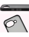 Etui Bizon Case Angelo do Google Pixel 10a przydymione z czarną ramką