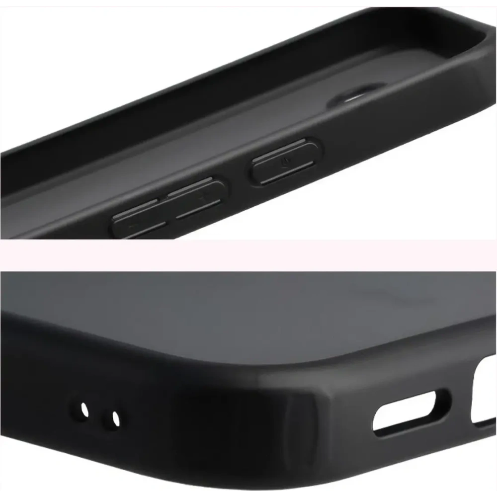 Etui Bizon Case Angelo do Google Pixel 10a przydymione z czarną ramką