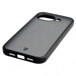 Etui Bizon Case Angelo do Google Pixel 10a przydymione z czarną ramką