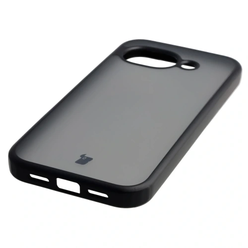 Etui Bizon Case Angelo do Google Pixel 10a przydymione z czarną ramką