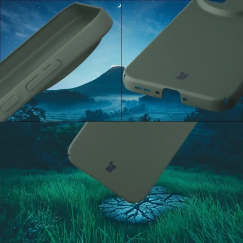 Etui Bizon Case Łupka do Realme GT 8 Pro zielone