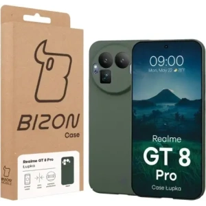 Etui Bizon Case Łupka do Realme GT 8 Pro zielone
