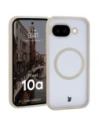 Etui z pierścieniem magnetycznym Bizon Case MatteO do Google Pixel 10a przydymione-beżowe