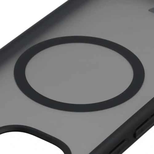 Etui z pierścieniem magnetycznym Bizon Case MatteO do Google Pixel 10a przydymione-czarne