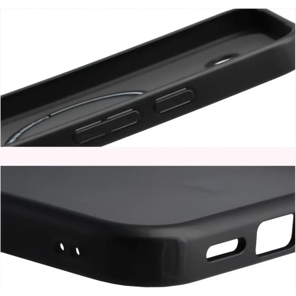 Etui z pierścieniem magnetycznym Bizon Case MatteO do Google Pixel 10a przydymione-czarne