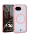 Etui z pierścieniem magnetycznym Bizon Case MatteO do Google Pixel 10a przydymione-jasnoróżowe
