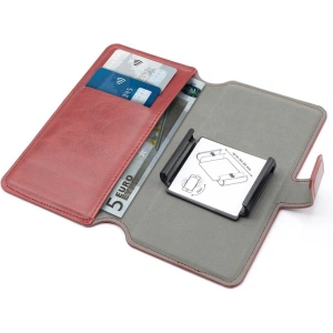 Kup PURO Universal Wallet - Univerzální otočné pouzdro 360° s kapsami na karty, velikost XL (červené) - PUR322RED - {ean13} - Sklep Home Screen