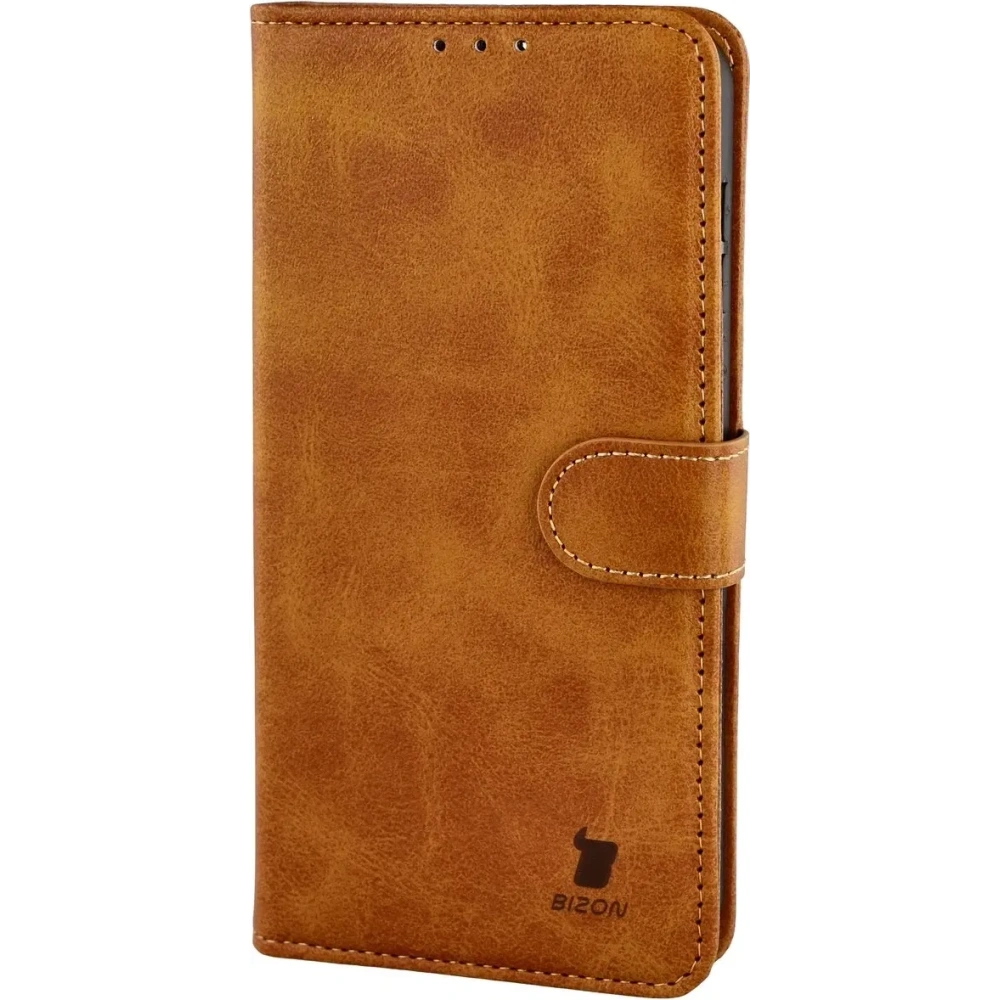 Etui z klapką Bizon Case Pocket do Oppo Find X9 Pro brązowe