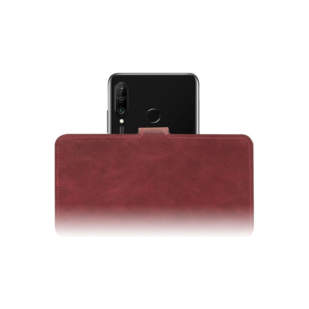 PURO Universal Wallet - Uniwersalne etui obrotowe 360° z kieszeniami na karty, rozmiar XL (czerwony)