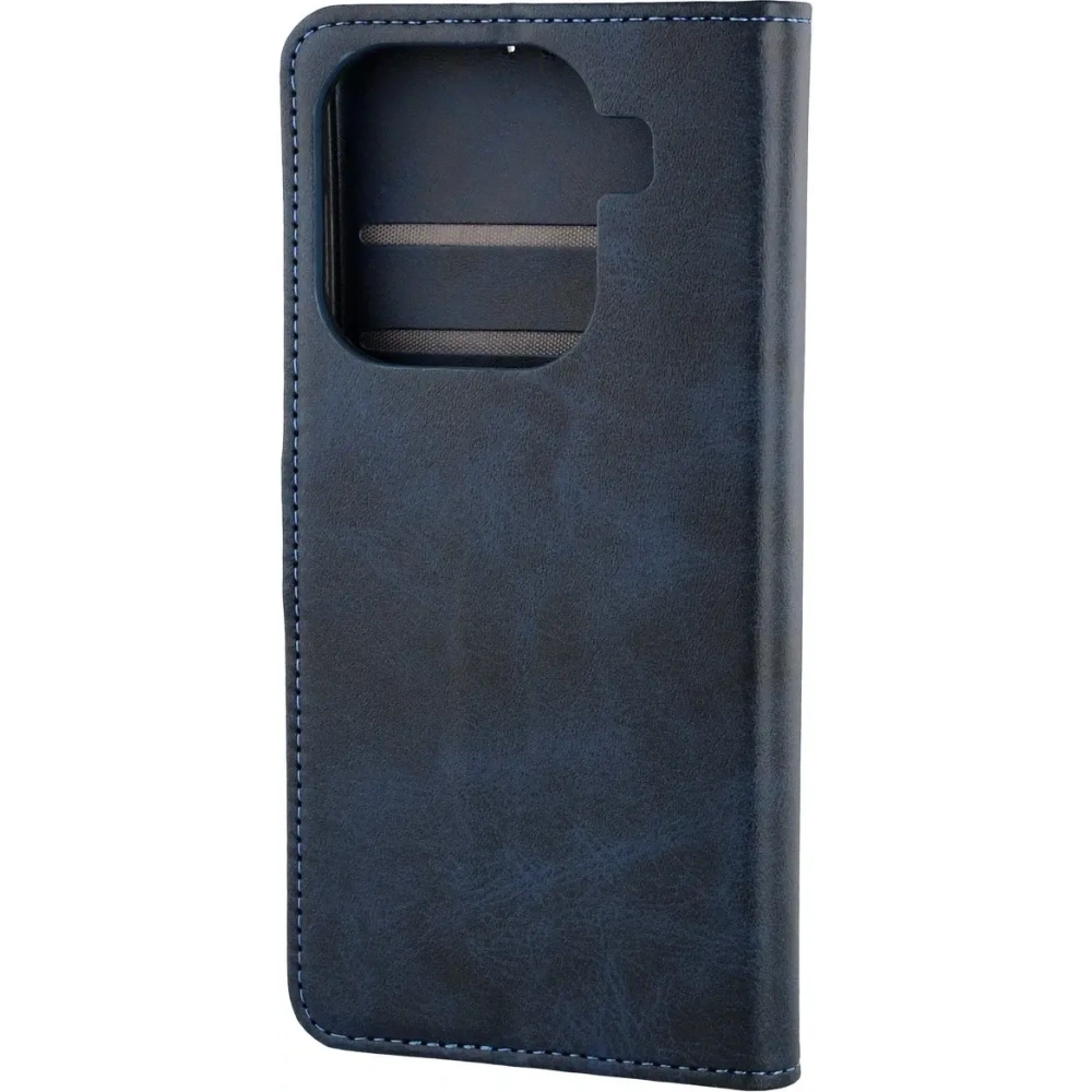 Etui z klapką Bizon Case Pocket do Oppo Find X9 Pro granatowe