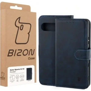 Etui z klapką Bizon Case Pocket do Sony Xperia 10 VII granatowe