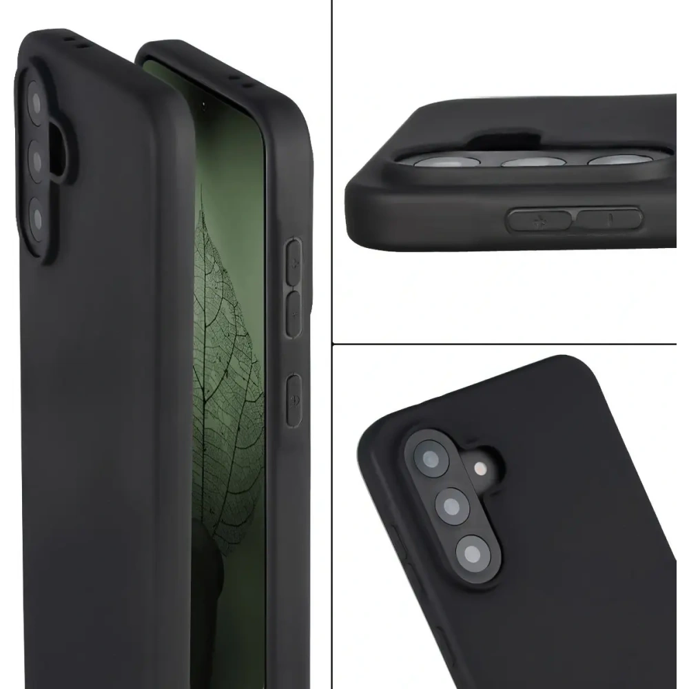 Etui z recyklingu Bizon Case ReLeaf do Samsung Galaxy A56 5G czarne