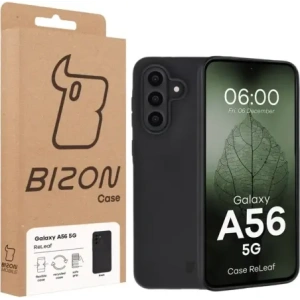 Etui z recyklingu Bizon Case ReLeaf do Samsung Galaxy A56 5G czarne