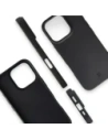 Etui z recyklingu Bizon Case ReLeaf do Apple iPhone 16 Pro czarne