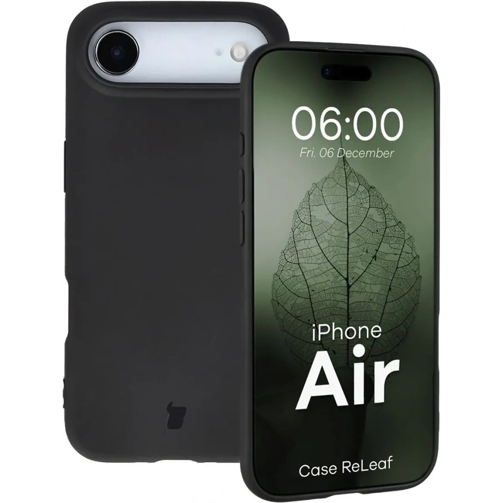 Etui z recyklingu Bizon Case ReLeaf do Apple iPhone Air czarne
