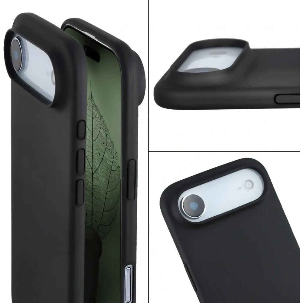 Etui z recyklingu Bizon Case ReLeaf do Apple iPhone Air czarne