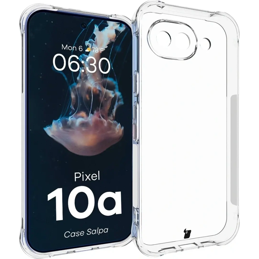 Elastyczne etui Bizon Case Salpa do Google Pixel 10a przezroczyste