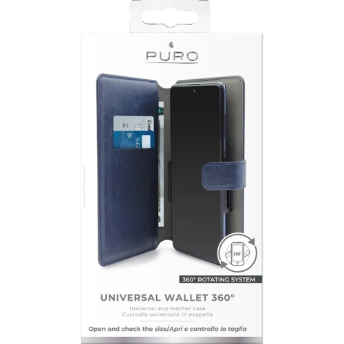 Buy PURO Universal Wallet Case 360° XXL (navy) - PUR324NAV - {ean13} - Home Screen Store Europe