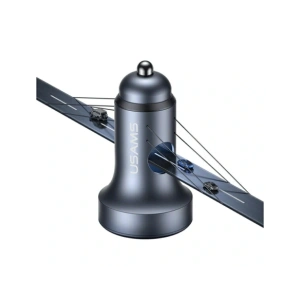 Ładowarka samochodowa USAMS CC327 Aluminium 45W USB-A USB-C tarnish