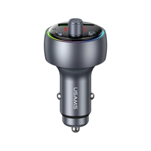 Ładowarka samochodowa USAMS CC328 30W USB-A USB-C Bluetooth FM tarnish
