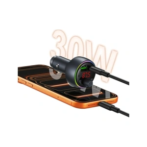 Ładowarka samochodowa USAMS CC328 30W USB-A USB-C Bluetooth FM tarnish