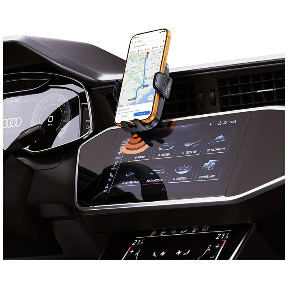 Ładowarka samochodowa USAMS CC328 30W USB-A USB-C Bluetooth FM tarnish