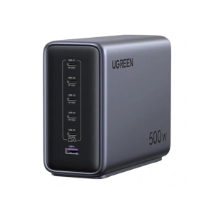 Ładowarka UGREEN Nexode X759 500W 5xUSB-C, 1xUSB-A GaN (szara)