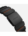 Pasek NOMAD Stratos band tytanowa bransoleta do Apple Watch 49mm z FKM (black titanium, ultra orange FKM)
