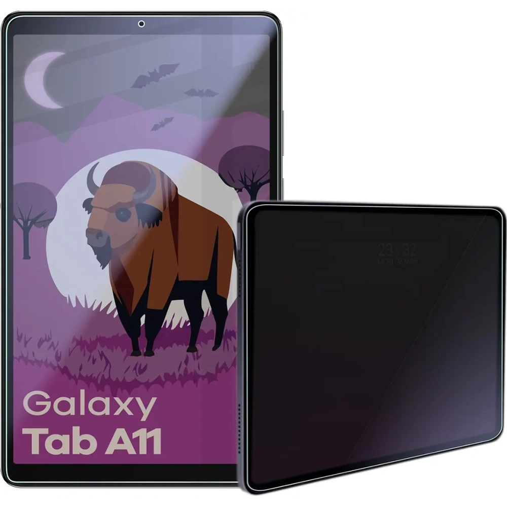 Prywatyzujące szkło hybrydowe Bizon Glass Tab Mule Shadow do Samsung Galaxy Tab A11 matowe