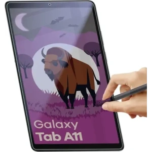 Prywatyzujące szkło hybrydowe Bizon Glass Tab Mule Shadow do Samsung Galaxy Tab A11 matowe