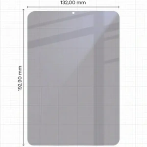 Prywatyzujące szkło hybrydowe Bizon Glass Tab Mule Shadow do Apple iPad Mini 7 2024 matowe