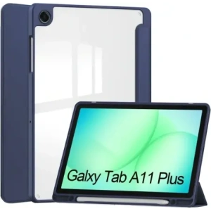 Etui z klapką Bizon Case Tab Clear Matt do Samsung Galaxy Tab A11+ Plus / A9+ Plus granatowe