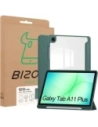 Etui z klapką Bizon Case Tab Clear Matt do Samsung Galaxy Tab A11+ Plus / A9+ Plus ciemnozielone