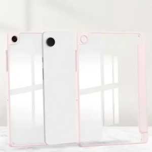 Etui z klapką Bizon Case Tab Clear Matt do Samsung Galaxy Tab A11+ Plus / A9+ Plus różowe