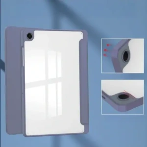 Etui z klapką Bizon Case Tab Clear Matt do Samsung Galaxy Tab A11+ Plus / A9+ Plus lawendowe