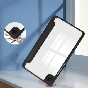 Etui z klapką Bizon Case Tab Clear Matt do Samsung Galaxy Tab A11 / A9 czarne