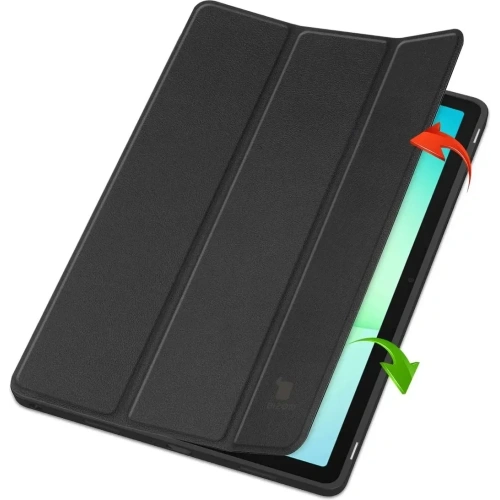 Etui z klapką Bizon Case Tab Lizard do Samsung Galaxy Tab A11+ Plus / A9+ Plus czarne