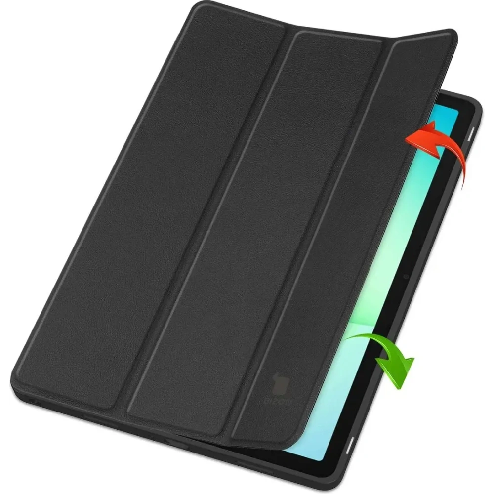 Etui z klapką Bizon Case Tab Lizard do Samsung Galaxy Tab A11+ Plus / A9+ Plus czarne