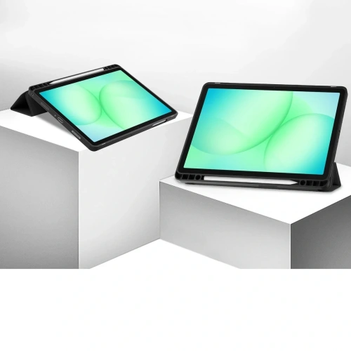 Etui z klapką Bizon Case Tab Lizard do Samsung Galaxy Tab A11+ Plus / A9+ Plus czarne