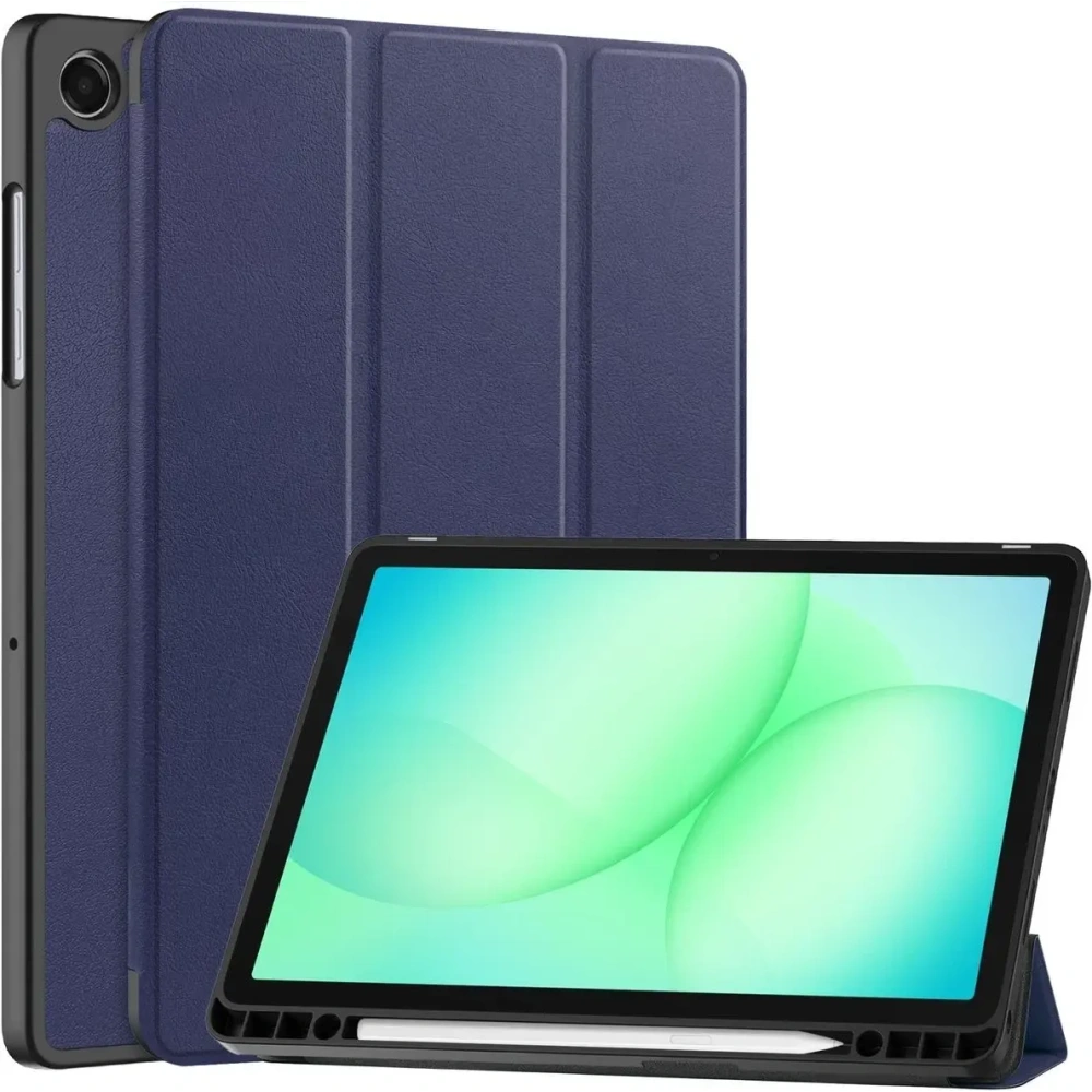 Etui z klapką Bizon Case Tab Lizard do Samsung Galaxy Tab A11+ Plus / A9+ Plus granatowe